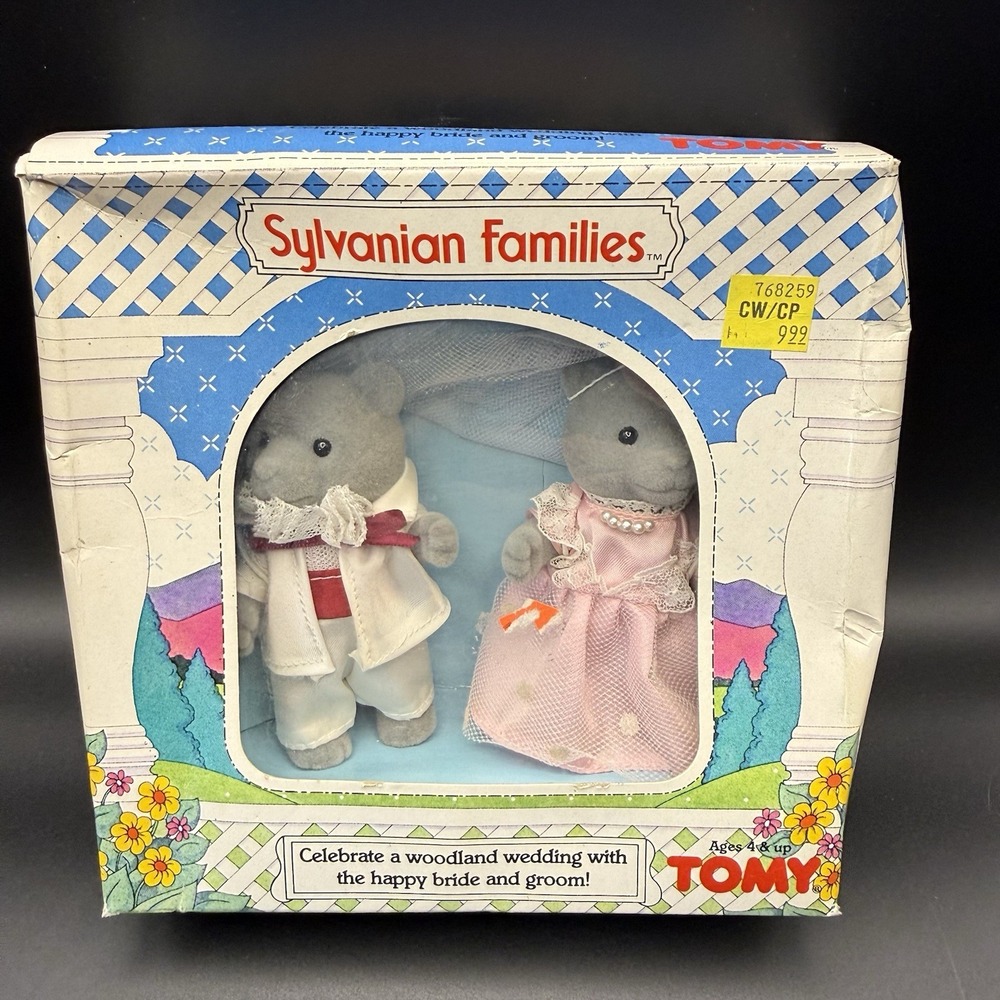 Vintage 1985 Sylvanian Families Morris Kelsey Sweetwater Wedding TOMY 2831 ✅desc